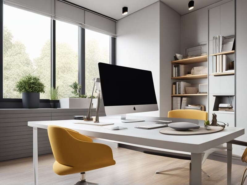 Home office after transformation