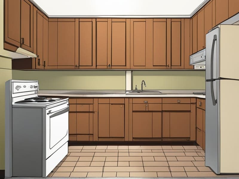 Kitchen before transformation