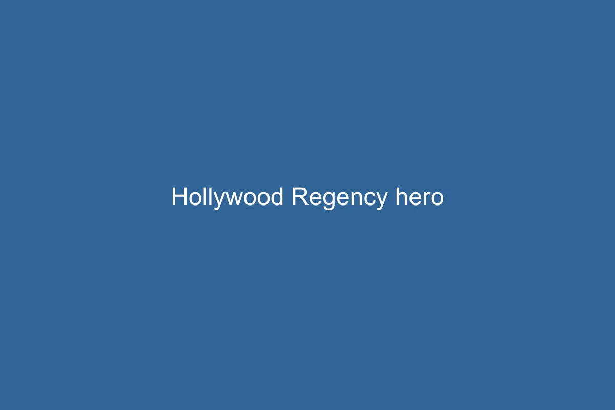 Hollywood Regency Design Design Style